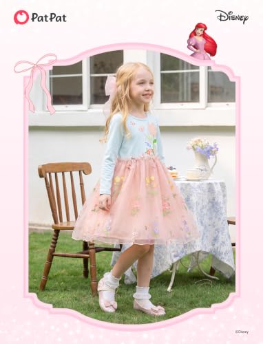 Image of Disney Girls' Tulle Tutu Dress Birthday Party Outfit Toddler to Big Kid
