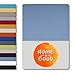 Produktbild home4good Spannbettlaken 200x220cm, 100% gekämmte Baumwolle, Oeko-TEX 100, Jersey Spannbetttuch Bettlaken 200 x 220 - Hellblau