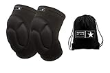 Protective Knee Pads Bounce Back Padding. Work Volleyball Wrestling Crossfit Cycling MMA Gardening DIY. Injury Recovery and Pain Relief. Teen and Adult Sizes. Non Slip All Day Star Comfort FREE BAG