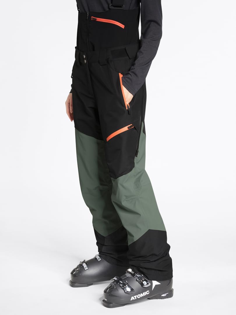 Ziener Tresa BIB Hose 2024 Black/Green mud