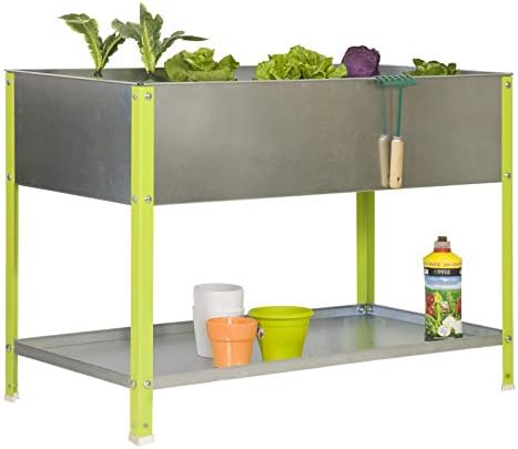 SimonRack Huerto Urbano Terraza Exterior, Agujeros Drenaje, Capac...