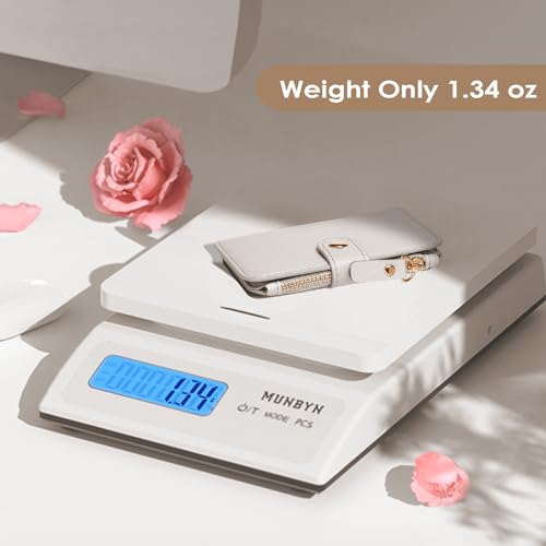 Image of M-Plateau RFID Blocking Keychain Wallet With Leather Wrist Strap | Keychain Wristlet, Womens Card Holder with Zipper Coin Pocket and ID Window (Beige)