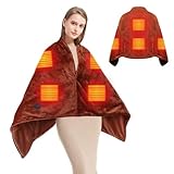 USB Heated Blanket,Heated Car Blanket,Machine Washable Super Cozy Soft Heated Blanket with 3 Heating Levels & Timing Function