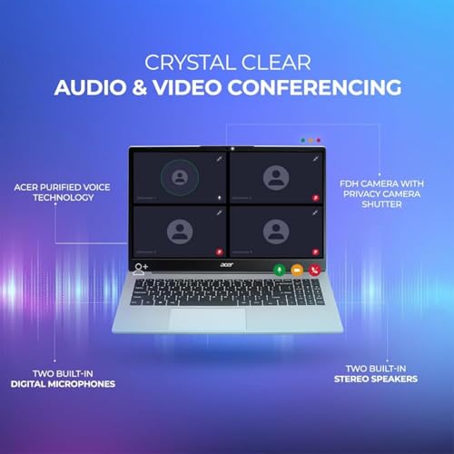 Image of acer Aspire 3 Slim Laptop with Office 365 for The Web - Backlit Keyboard - Intel Core I3-1305U Processor - 16GB RAM - 256GB SSD - 15.6 inch FHD - Windows 11 Home w /o Earbuds