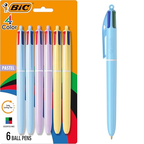 BIC 4 Color Pastel Barrel Multicolor...