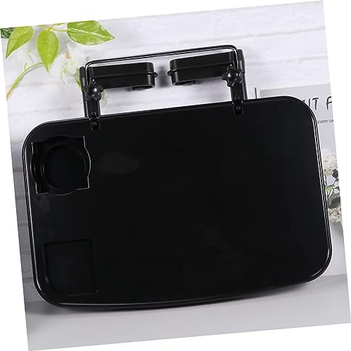 Tablette support ordinateur portable voiture siège pliable noir - 7
