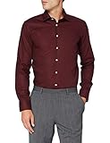 Seidensticker Herren Business Bügelfreies Hemd mit sehr schmalem Schnitt - X-Slim Fit, Bordeaux (49), 41