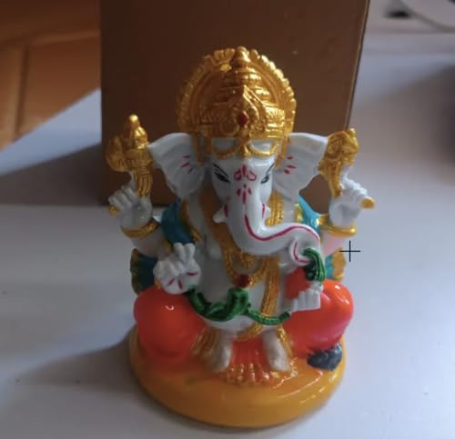 Image of PremiumAV Lord Ganesha Idol for Home Temple Decor | Ganpati Bappa Murti Showpiece for Gift | Decorative Ganesh Statue (1 Pc)