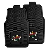 Fanmats 10398 NHL Minnesota Wild Front Row Vinyl Heavy Duty Car Mat - 2 Piece