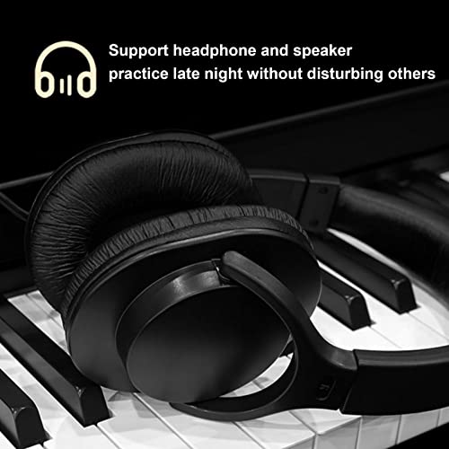 Piano Pliant Piano Électrique Portable Pleine Grandeur Grain De Bois Tactile 61 Touches Piano Numérique Rechargeable Avec Haut-Parleur Bluetooth MIDI for Débutants (Color : White) - Les Beatles, Paul McCartney, John Lennon, RIngo Starr, George Harrison Piano Pliant Piano Électrique Portable Pleine Grandeur Grain De Bois Tactile 61 Touches Piano Numérique Rechargeable Avec Haut-Parleur Bluetooth MIDI for Débutants (Color : White) – Image 6