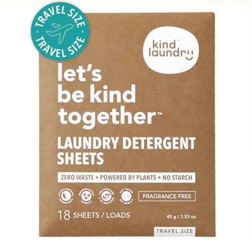 Kind Laundry Detergent Sheets with Stain-Fighting...