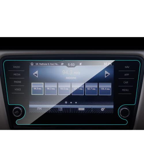 Protection écran tactile Skoda Octavia film verre trempé pour GPS LCD 8"