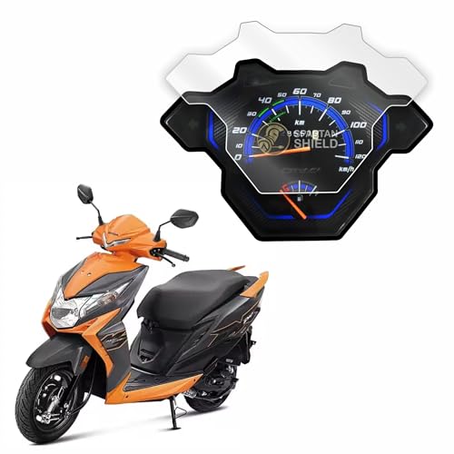 Image of Spartan Shield Digital Meter Screen Guard For HONDA DIO STANDARD BS6 || 9H TFT Instrument Cluster Protector || Anti Scratch || Bike Display Speedometer Console Accessory [Not Tempered Glass]