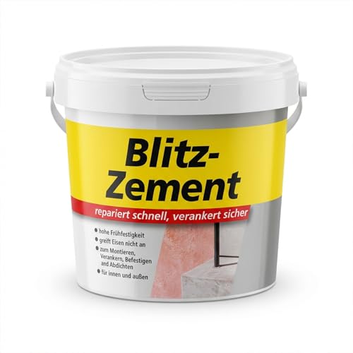 SUPER NOVA Blitzzement Schnellmontagemörtel schnell erhärtender Zementmörtel Reparatur-Mörtel 1kg