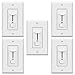 Enerlites 50321-W 3-Way Dimmer Switch for Dimmable Incandescent/Halogen 700-Watts - White, 5 Pack