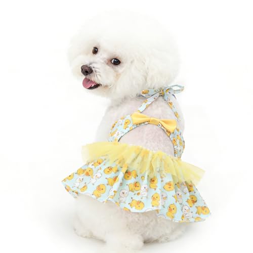 Image of CuteBone One Piece Dog Bikini Swimsuit Dress - Puppy Bathing Suit Costume for Small Dogs - Comfortable & Stylish Pet Clothes for Summer Pool, Beach & Play LTDB12XS