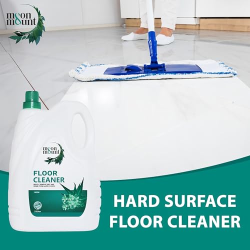 Image of Moon & Mount floor cleaners liquids 5 ltr, Bathroom Surface Cleaning Liquid, Ecofriendly, Non-Toxic, Skin Friendly, Tiles cleaner 5 Liter (Neem)