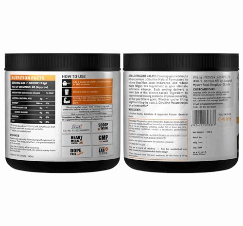 AS-IT-IS Nutrition ATOM L-Citrulline Malate 2000mg 100g 2 g - Image 3