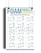 Fitwirr Foam Roller Exercise Poster NOW LAMINATED - Foam Rolling Chart Shows How to Foam Roll Specific Muscles to Release Trigger Point - Foam Roller Amazon - Flexibility Made in USA 24"X36"