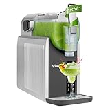 Slushie Machine: Slushy Machine for Home Use with 7 Preset Programs & Auto Cleaning Function, Frozen Drink Maker Easy to Make Slush Margarita Frappés Cocktail & More, 4H Fresh (Premium Silver)