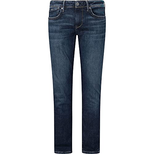 Pepe Jeans London Low Hatch Herren Slim Fit Low Rise Stretch Denim, Mittelblauer Waschung – Ansicht 4