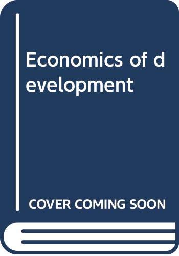 Economics of Development 0393955486 Book Cover