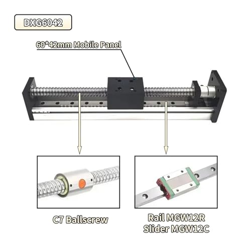 Kit de motor de mesa deslizante CNC lineal con riel SFU1605 y tornillo de bola 6