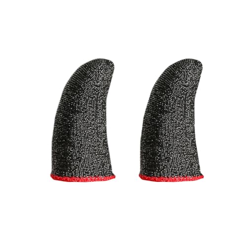 ALCXAZS Mobile Game Fingertip Sleeves Touch Screen Sweat-proof Covers Silver Fiber 24Pin Knitted Gamer Gloves Protectors
