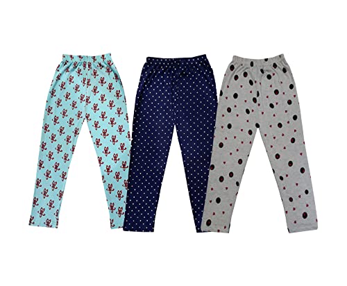 Image of KAYU Kids 100% Cotton Printed Capri for Girls - Regular Fit [Pack of 3]