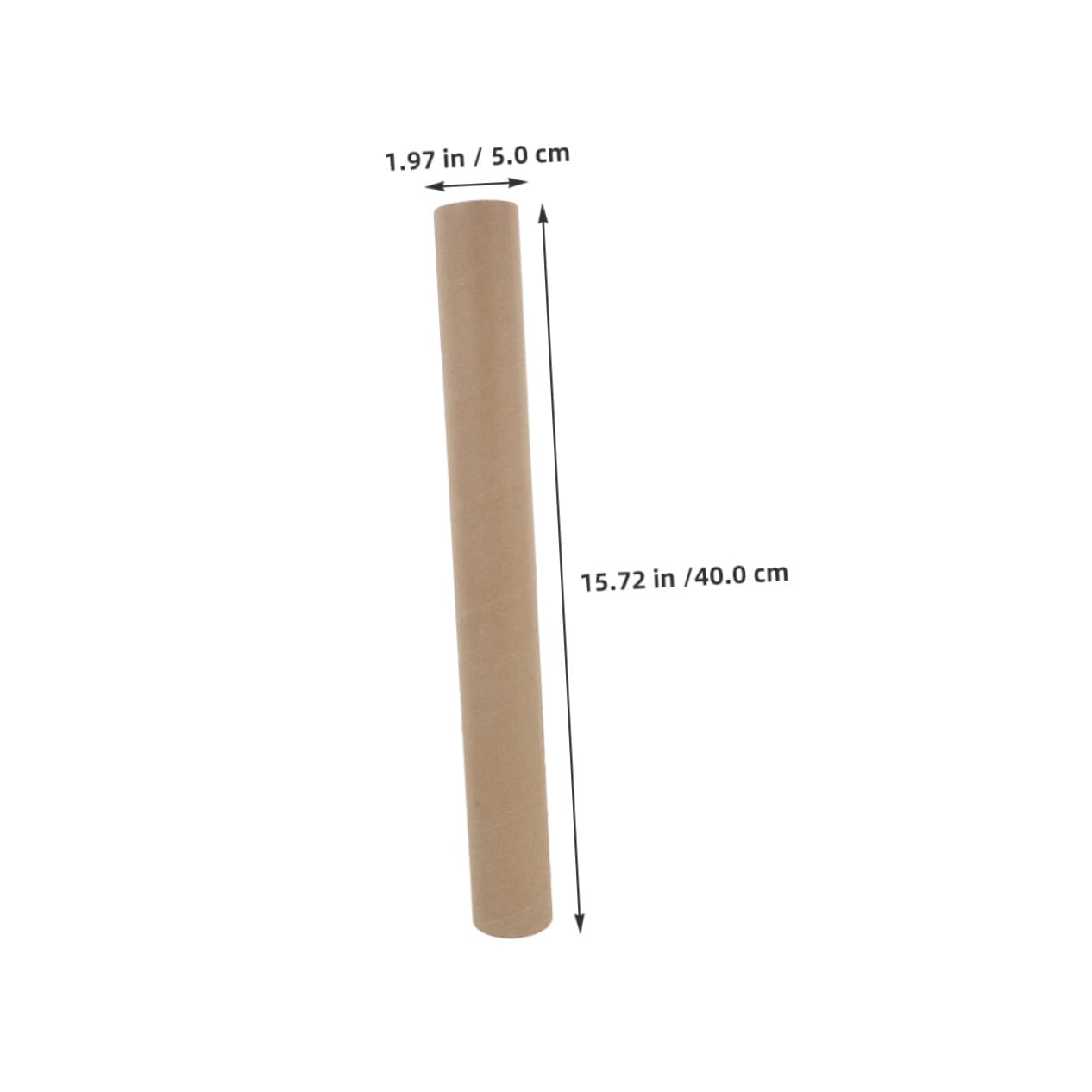 SHINEOFI 10 Szt. Sztuk Kartonowych Tub Do Wysyłki z Plastikowymi Nakrętkami Wytrzymałe Rurki z Papieru Kraft Do Przechowywania Plakatów Rysunków Dokumentów Wielofunkcyjne Wysyłkowe