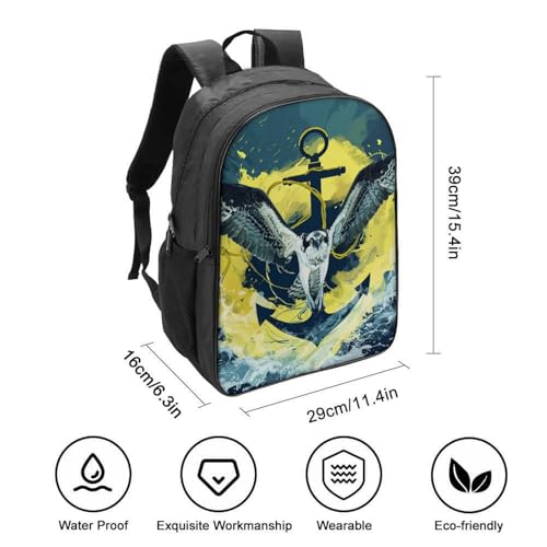 Mochilas escolares infantiles 3D Fishhawk con estuche escolar y bolsa 2