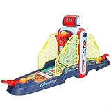 ColorBaby 47820 CB Games Mini Canasta Baloncesto Infantil, 2 Jugadores, Juego de Mesa, Basket electrónico, con marcadores y lanzadores, 2 Niveles, Control de Volumen y Tiempo, Incluye 6 Pelotas
