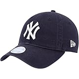 New Era Women's MLB Core Classic 9TWENTY Team Color Home Adjustable Hat Cap One Size Fits All - New York Yankees Navy