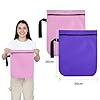 OTraki Wet Bags,2Pcs Waterproof Wet Dry Bag,30x36CM Wet Bags for Swimming Travel Laundry Bag,Swimsuit Bag with Handle,Nappy Bags with Zipper for Gym Swimsuit Workout Yoga Beach Pool(Pink & Purple) #1