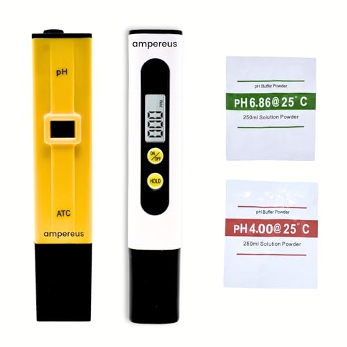Image of AMPEREUS Digital TDS Meter with pH meter combo for water testing, Water Testing Kit With Solution, Water Purity tester for home, commercial uses