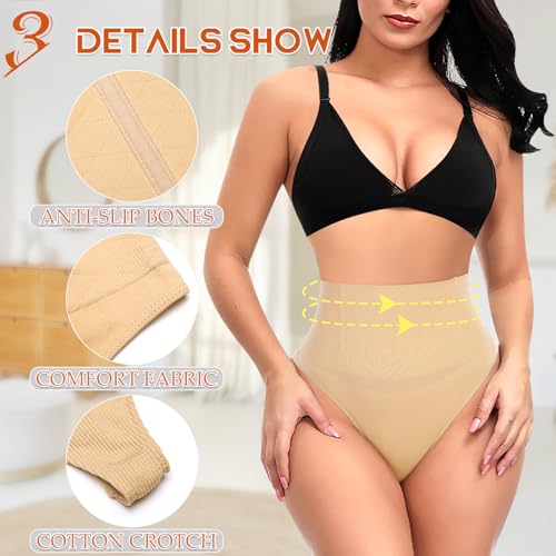 Tummy Control Thong Shapewear for Women High Waist Shaping Underwear Seamless Body Shaper Panties Girdle4
