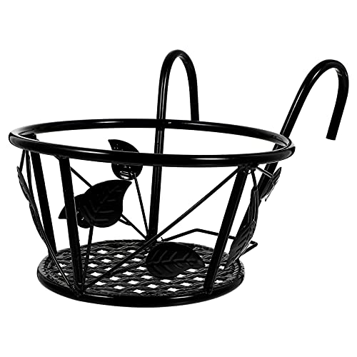 Abaodam 1Pc Stable Plant Display Rack Elegant Flowerpot Fence Shelf for Balcony Garden Durable European Style Hanging Rack for Vertical Planting for Home Decor