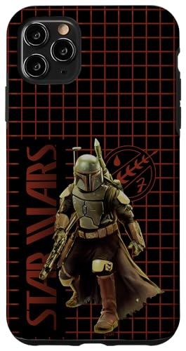 Coque Star Wars iPhone 11 Pro Max antichoc motif Boba Fett Combat Grid