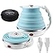 Bollitore elettrico pieghevole da viaggio - Silicone per uso alimentare - Ultrasottile, pieghevole, portatile - Protezione contro l'ebollizione a secco - 0,5 Qt - 100 V ~ 120 V e 220 V ~ 240 V,B