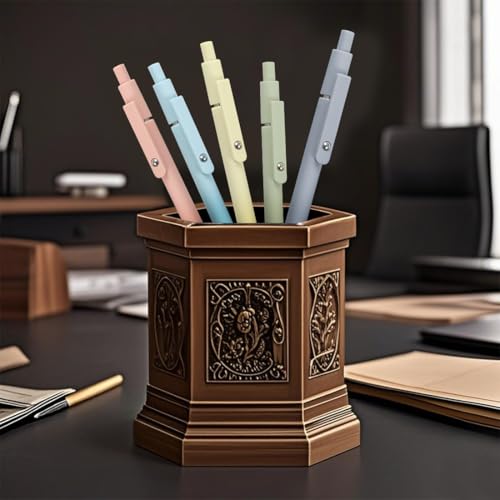 Set de 5 bolígrafos gel escritura suave 0.5mm miniatura 4