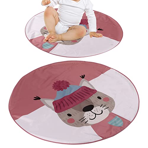 Tapete para Cadeira de Jantar de bebê, Tapete de 3 Camadas para bebê Lavável Antiderrapante para beb