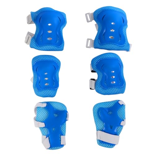 SUPVOX Roller Skate Protective Gear Kit 6pc Cycling Elbow Knee Wrist Guards for Boys and Girls Girls Boys Ages 4-16