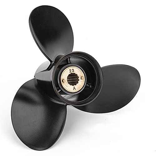 Image of Upgrade OEM 13 Spline Tooth Aluminum Outboard Boat Propeller for Mercury Motos 30 /35 /40 /45 /50 /55 /60 /70HP, Rh