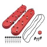 Aflle Racing Tall Style Red LS Valve Covers w/Gaskets Fit Chevy LS1 LS2 LS3 LS6 LS7 5.3L 6.0L