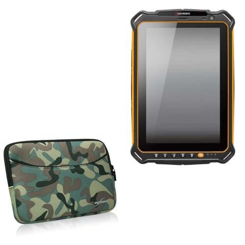 BoxWave Case Compatible with i.Safe Mobile IS930.RG - Camouflage Suit with Pocket, Neoprene Camo Suit Zipper Pocket for Storage