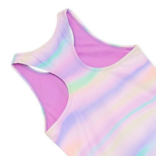 Image of Lands' End Girls' UPF 50+ Swim Bikini Bottom and Racerback Tankini Set
