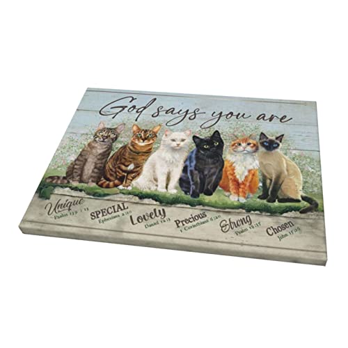 Auigxyak Inspirational Quotes Wall Art Animal Cat Canvas Wall Art Painting Pictures Wall Decor Abstract Decoration Wall Art For Living Room Bedroom #TOP1