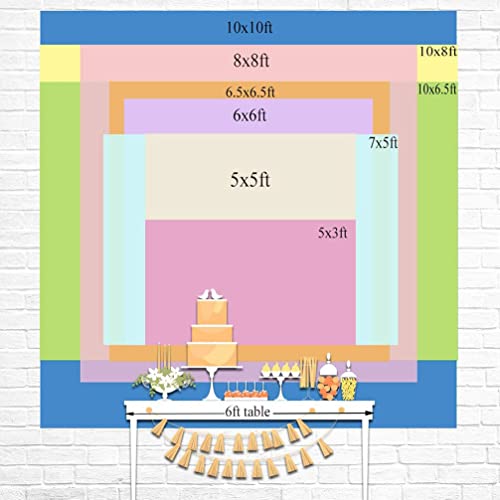 Fondo para Baby Shower Elefante Boho Rosado 7x5ft miniatura 7