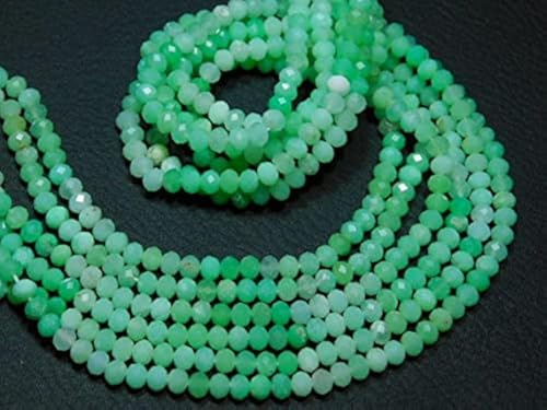 Chrysoprase micro cut rondelles AAA pour bijoux d'exception - 2