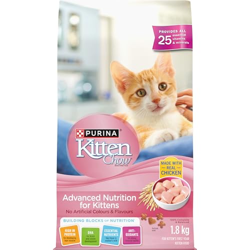 Kitten Chow Dry Kitten Food, Advanced Nutrition with Real Chicken - 1.8 kg Bag image 2
